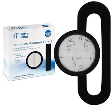 Imagem de Fette Filter - Kit de filtro de vácuo de substituição, 1 copo de poeira pré-filtro e 1 conjunto de filtro de espuma de motor compatível com os modelos Eureka RapidClean Pro Cordless Vacuum Series
