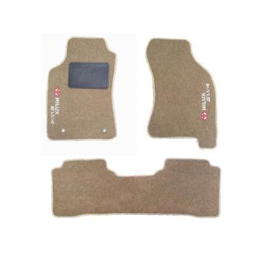 Imagem de Kit Tapete Carpete Para Hilux Sw4 2005 Até 2011 Caramelo - Master Part