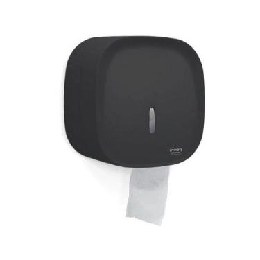 Imagem de Dispenser Porta Papel Higiênico Rolão Banheiro Preto Invoq - Premisse