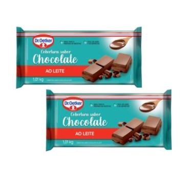 Imagem de Kit c/ 2un Coberbetura Barra Chocolate ao Leite 1,01kg - Dr. Oetker