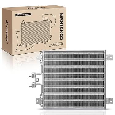 Imagem de A-Premium Condensador A/C de ar condicionado compatível com Ford F650, F750 e International Harvester 2674, 4900, 7300, 7400, 7500, 7600, 7700, 5600i 9100i SBA, número de substituição 2507482C91