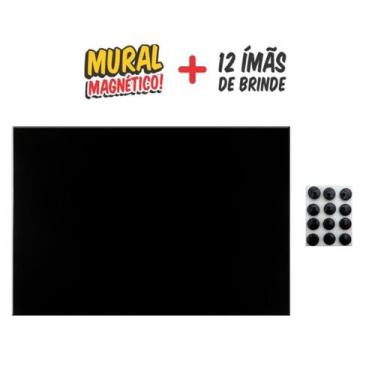 Imagem de Painel de Parede Mural de Fotos e Recados Decoração Preto 40x60 cm + 1