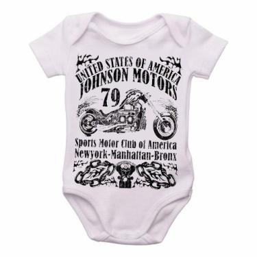 Imagem de body nenê criança roupa bebê Moto Johnson Motors  - Empório Dutra, G  