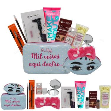 Imagem de Kit Design Sobrancelhas Henna Makiaj com Necessaire Glow Pink, Henna C