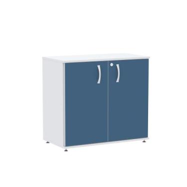 Imagem de Armario Baixo 02 Portas Maxxi Pandin 70 Cm Azul e Cinza