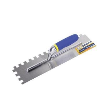 Imagem de Desempenadeira Castor 10cm x 40cm Aço Dentada Dente 12 mm