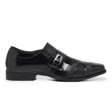 Imagem de Sapato Social Masculino Bico Fino Quadrado Formal Para Homem - Schiare