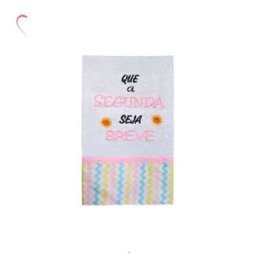 Imagem de Pano De Prato Bordado Dias da Semana Semaninha 100% Algodão - Autoesti