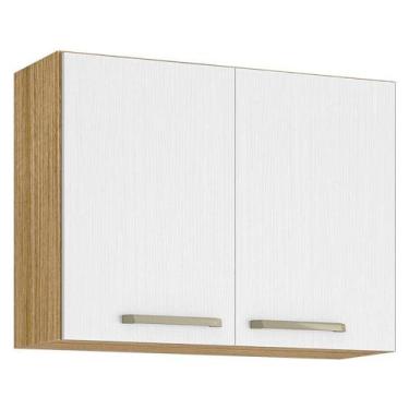 Imagem de Armário Aéreo Ametista 2 Portas 80 Cm Freijó Supremo - Kits Paraná - K