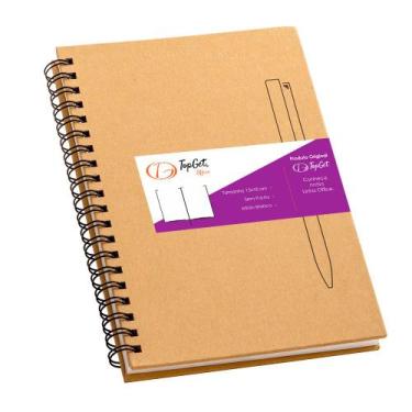 Imagem de Caderneta 13x18cm 70 Folhas Sem Pauta Dijon TopGet, Natural