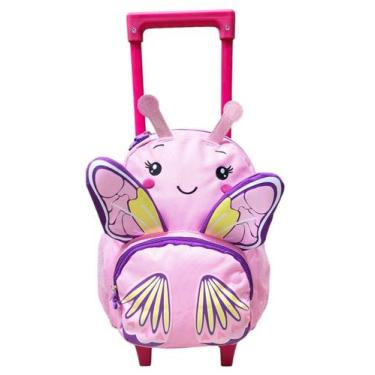 Imagem de Mochila Escolar Infantil Animais Bichinhos 3d Rodinha E Alça - D Prese