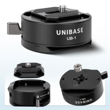 Imagem de Kit de placa de liberação rápida tipo Arca Unibase, interruptor rápido, bloqueio automático, placa de montagem quadrada, compatível com clipe de câmera de captura de design Peak, DJI Ronin RS3 Pro,