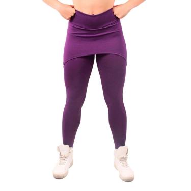 Imagem de Calça Legging Com Saia Fitness Bella Fiore Academia Tapa Bumbum Treino Suplex Moda Fitness-Feminino