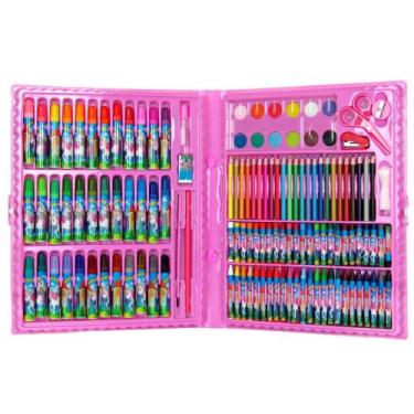 Imagem de Estojo de Pintura Unicórnio Para Colorir 150 pçs Aquarela - Toy King