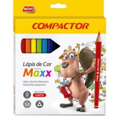 Imagem de Lápis de Cor Triangular Maxx 12 cores - Compactor