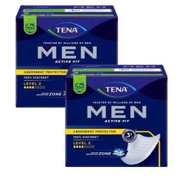 Imagem de Kit 2 Absorvente Protetor Masculino para Incontinência Urinária Tena M