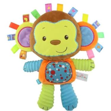 Imagem de Brinquedo chocalho Pelucia para bebê Antialergica (Macaco)