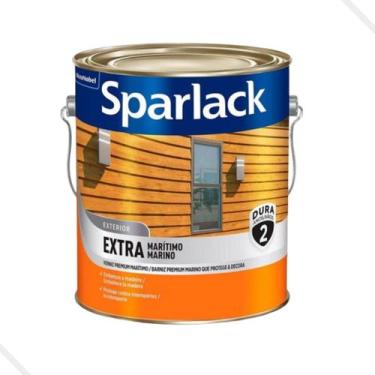 Imagem de Kit Verniz Madeira Fosco Natural Sparlack 3,6l + Rolinho De Espuma Tig