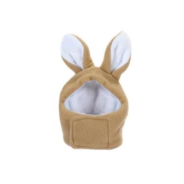 Imagem de Touca Coelho para Cachorro e Gato Pet - Bichinho Chic, Creme, M