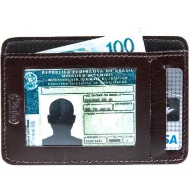 Imagem de Porta Documento Carro e RG Couro Artlux 530, CAFE