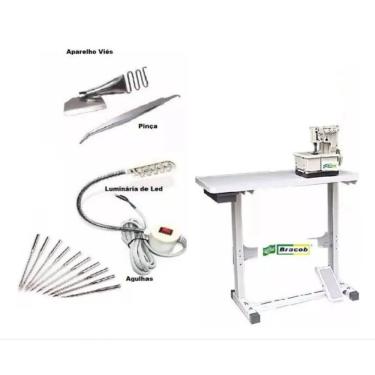 Imagem de Galoneira Semi-industrial Bracob 3Agulhas, Com Mesa+kitpeças