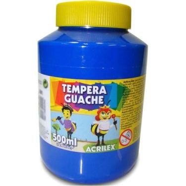 Imagem de Tinta guache 500ml azul acrilex