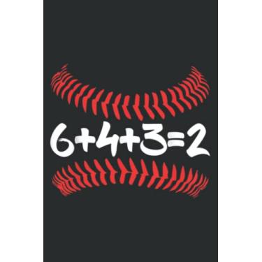 Imagem de 6432 Baseball Birthday Funny Math Double Play Gift Dad Mom Meme: Wide Ruled Paper Notebook Journal with 6" x 9", 120 Pages | Pretty Wide Blank Lined ... for Home School College for Writing Notes.