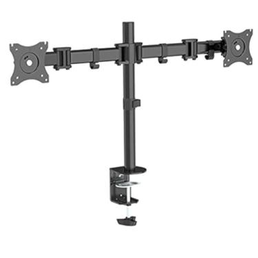 Imagem de Montagem de mesa com monitor duplo articulado de 3 vias QualGear QG-DM-02-22 13-27"