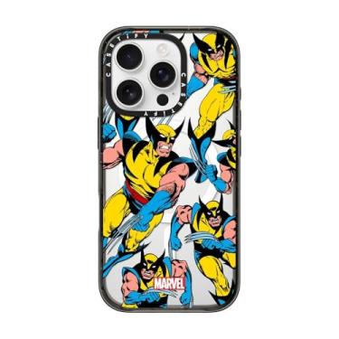Imagem de CASETiFY Capa Impact para iPhone 16 Pro [Deadpool & Wolverine Co-Lab / Proteção contra quedas de 2 metros/Magsafe] - Capa padrão Wolverine - Preto transparente