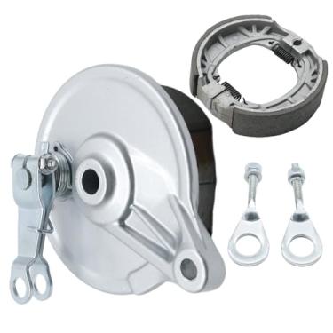 Imagem de CADUFUELLY Kit de sapata de tampa de freio de tambor traseiro para mini bicicleta com tensor de corrente, substituição para mini bicicleta Coleman CT200U BT200X CT200U-EX, substituição para mini