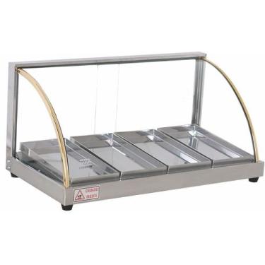 Imagem de Estufa Vitrine 4 Bandejas W4B Titã, 110V, Cinza
