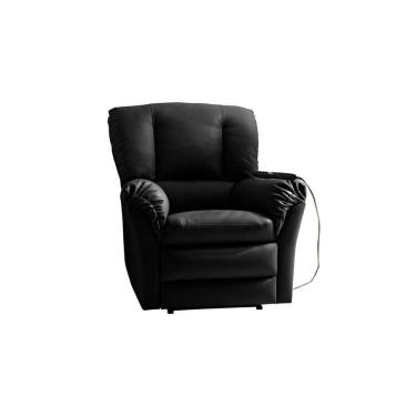 Imagem de Poltrona Reclinável Motorizada P- Sala Da Vinci Malbec Zero Wall Giro E Balanço Courano Preto - Probel