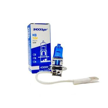 Imagem de Lâmpada Halógena Super Branca 4300k H3 55w Shocklight