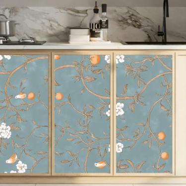 Imagem de PLIGREAT 3 folhas vintage ramos esfregar na transferência para artesanato e móveis adesivos clássicos de transferência de pássaros de maçã para decoração de mesa de armário de gaveta de madeira faça