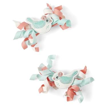 Imagem de Gymboree, Pacote com 2 acessórios de cabelo e clipe de pressão infantil, pássaros azuis pacote com 2, tamanho único, Pássaros azuis, pacote com 2, tamanho nico
