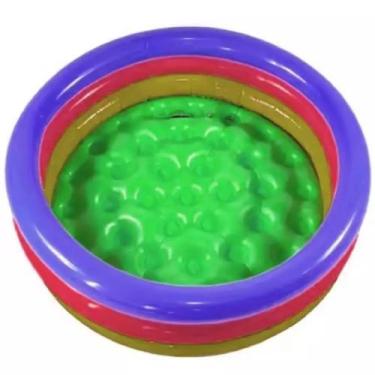 Imagem de Mini Piscina Banheira 450  LITROS Rosa Inflável Resistente Com Certifi