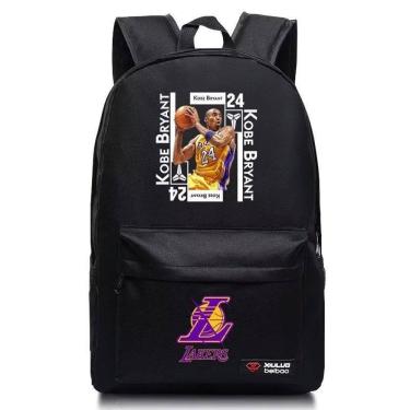 Imagem de Mochila SANMU, estilo casual, estrela da NBA, Kobe Bryant, couro PU