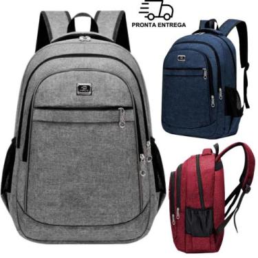 Imagem de Mochila Mala Reforçada Notebook Impermeável Escolar Trabalho Resistent