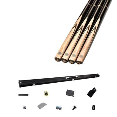 Imagem de Taco de sinuca para bar de bilhar de madeira de freixo, taco de sinuca, bastões de taco de bilhar, bastões profissionais de bilhar, bastão de sinuca (taco de sinuca + acessórios + caixa B, 10,2 mm)