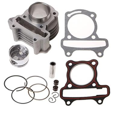 Imagem de Conjunto de juntas de anéis de pistão novo kit de furo grande de 47 mm substituição de anéis de pistão para GY6 50cc a 80cc 4 tempos scooter ciclomotor ATV com motor 139QMB 139QMA