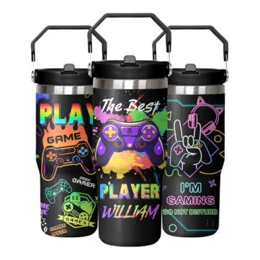 Imagem de DDPODNQAK Copo Gamer 850 g, presentes para amantes de jogos, presentes para homens, adolescentes, namorado, presente de aniversário engraçado para amantes de jogos, presentes para amantes de jogos,