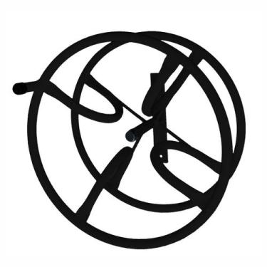 Imagem de Suporte Enrolador de Mangueira de Jardim 30m Parede Aço Reforçado Pret