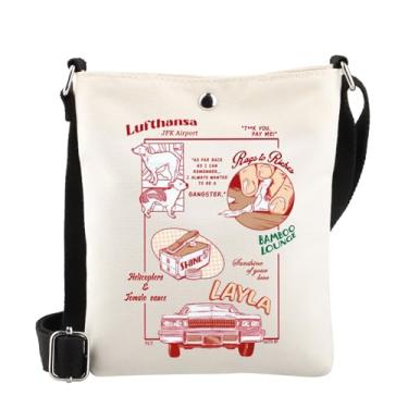 Imagem de WSNANG Bolsa tiracolo inspirada no filme Gangster Mafia Bolsa de Ombro para Fãs Tommy Presente Memorabilia Filme Presente Memorabilia, Layla Cb