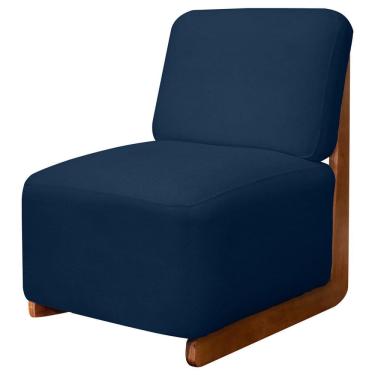 Imagem de Poltrona Decorativa Orgânica California Base de Madeira Bouclê - SOFA STORE