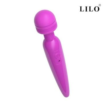 Imagem de Massageador Varinha Mágica 10 Modos De Intensidade Roxo  LILO