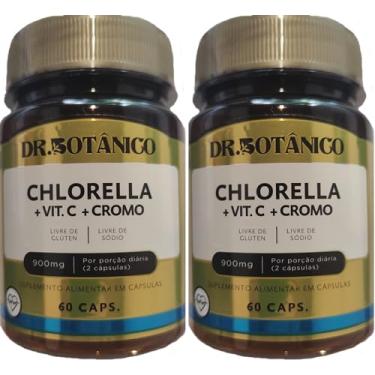 Imagem de CHLORELLA + Vitamuna C + Picolinato de Cromo DR. BOTANICO 60 Cápsulas Kit 2 Unidades