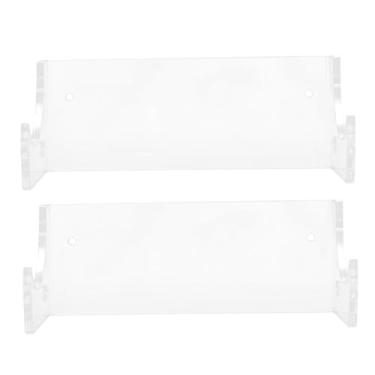 Imagem de LABRIMP 2 peças de suporte de rolo de massa, prateleiras de exibição de parede, cabides de gancho, suporte de exibição de rolo de massa de cozinha, suporte multiuso de armazenamento de acrílico