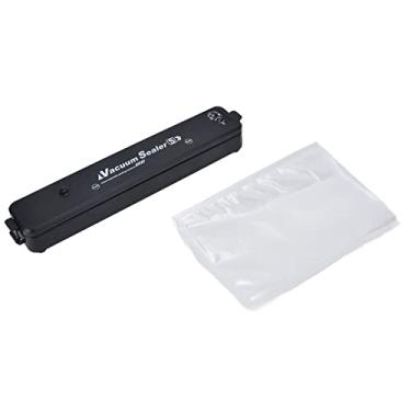 Imagem de Máquina seladora a vácuo, automático de vedação de ar máquina seladora a vácuo, design compacto, selador a vácuo indicador LED para armazenamento de alimentos modos secos e