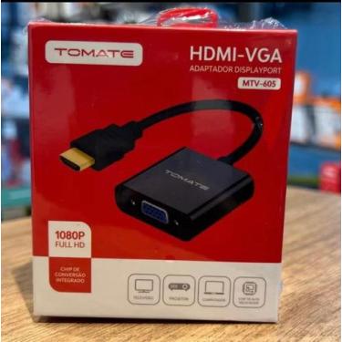 Imagem de Conversor Adaptador De Vídeo HDMI Para VGA Tomate MTV605