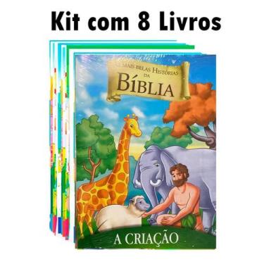 Imagem de Kit com 8 livrinhos bíblicos - As Mais Belas Histórias da Bíblia